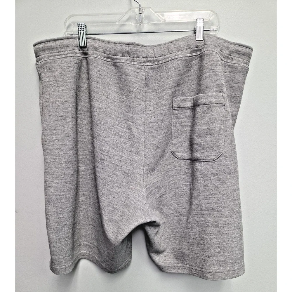 POLO RALPH LAUREN Men's 2XBIG Grey Heather Knit Tech Sweat Shorts Pony Logo